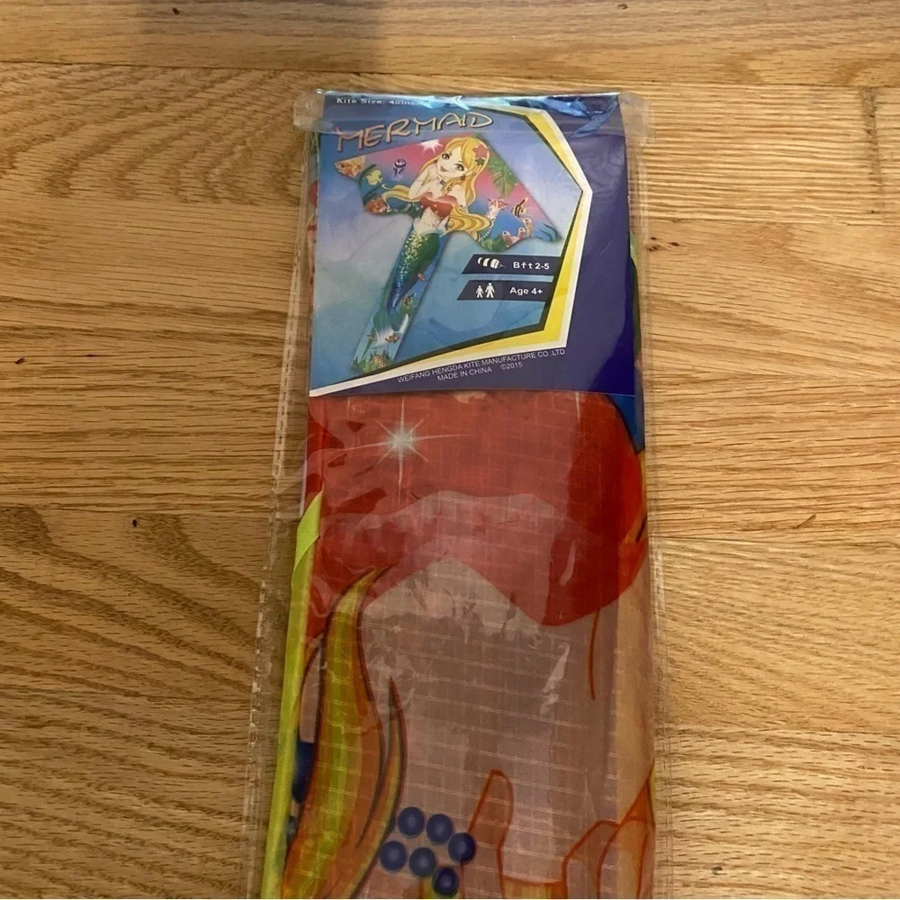 Mermaid Print Kite Outdoor Toy NEW